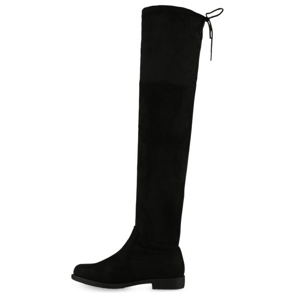 Stiefelparadies Damen Overknees in Schwarz