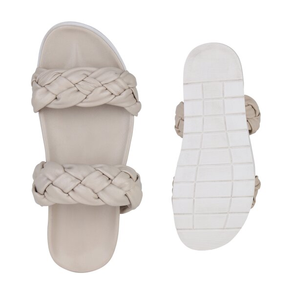 Stiefelparadies Damen Pantoletten In Beige