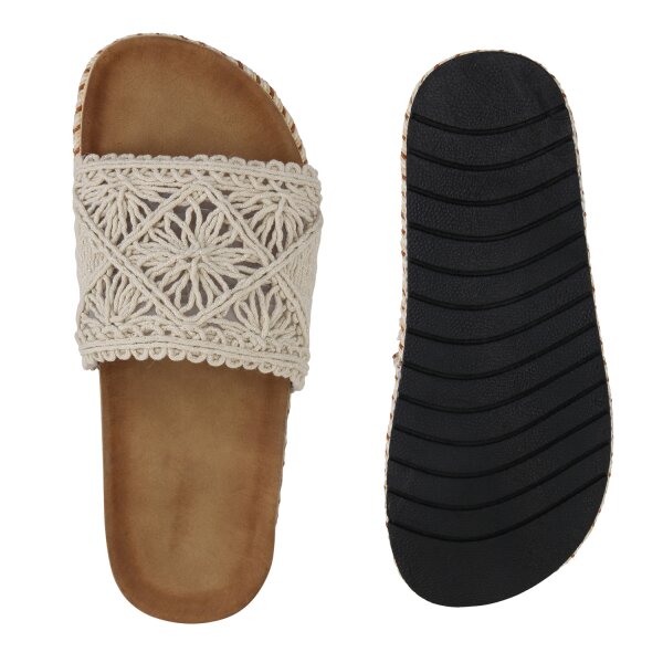 Stiefelparadies Damen Pantoletten In Khaki