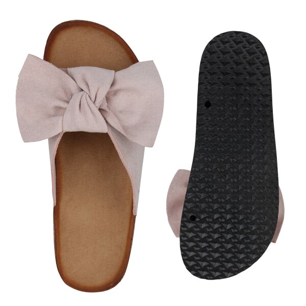 Stiefelparadies Damen Pantoletten In Rosa