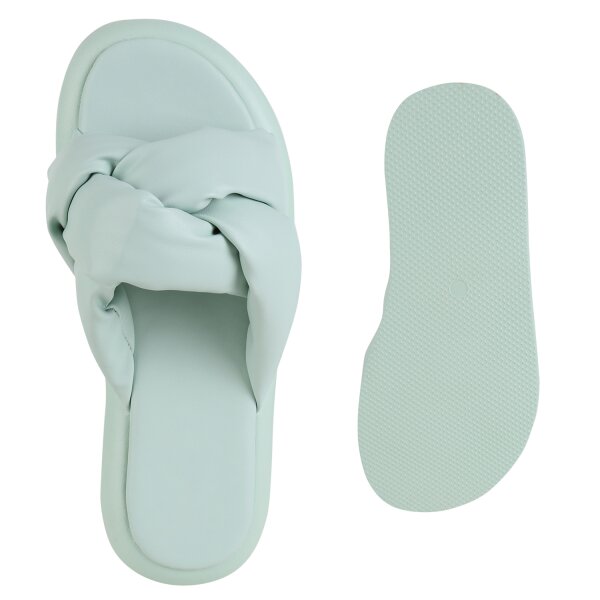 Stiefelparadies Damen Pantoletten In Schwarz