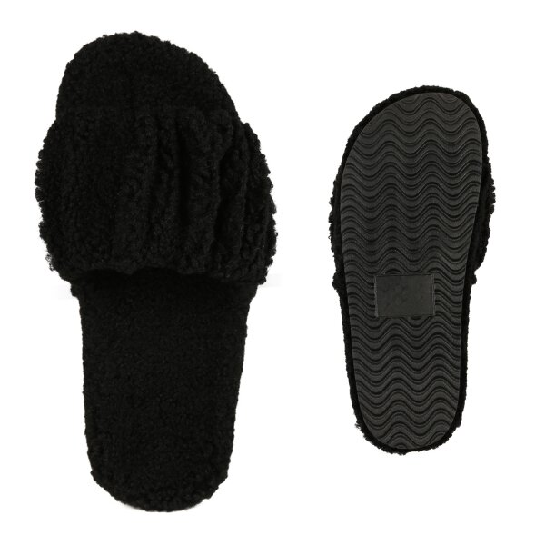 Stiefelparadies Damen Pantoletten In Schwarz