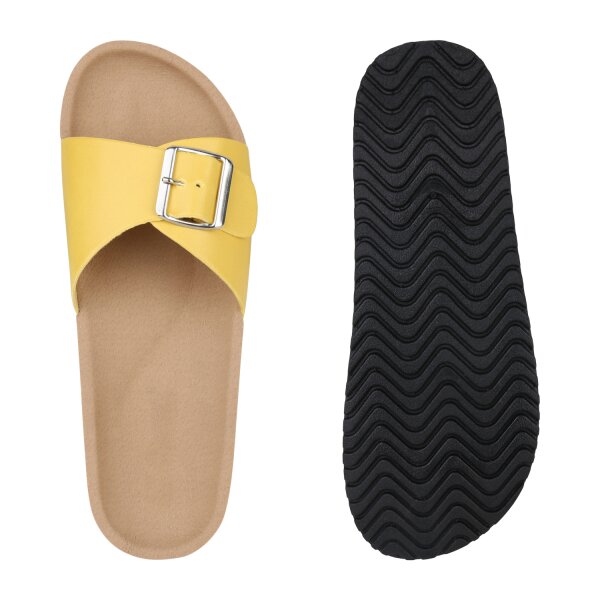 Stiefelparadies Damen Pantoletten In Schwarz