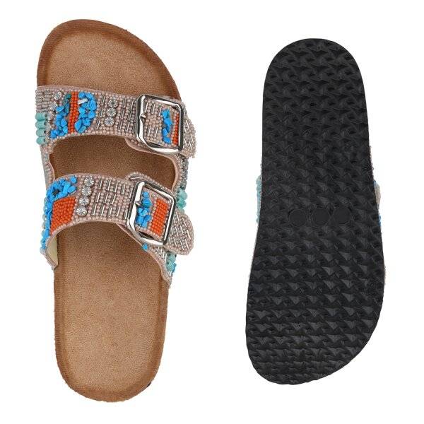 Stiefelparadies Damen Pantoletten In Schwarz