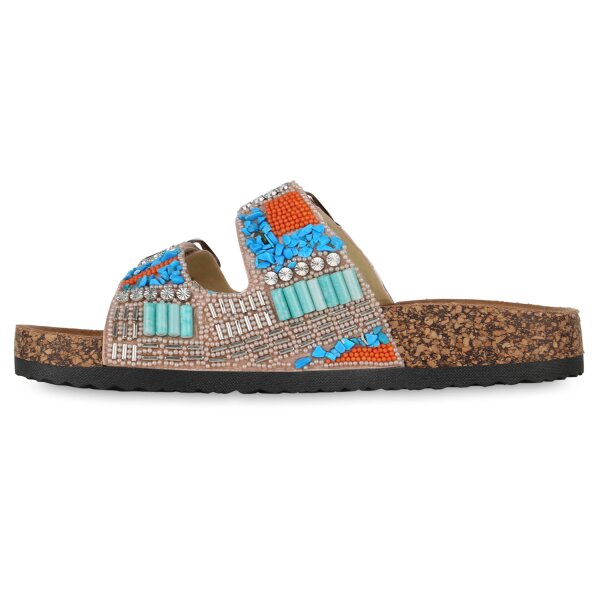 Stiefelparadies Damen Pantoletten in Schwarz