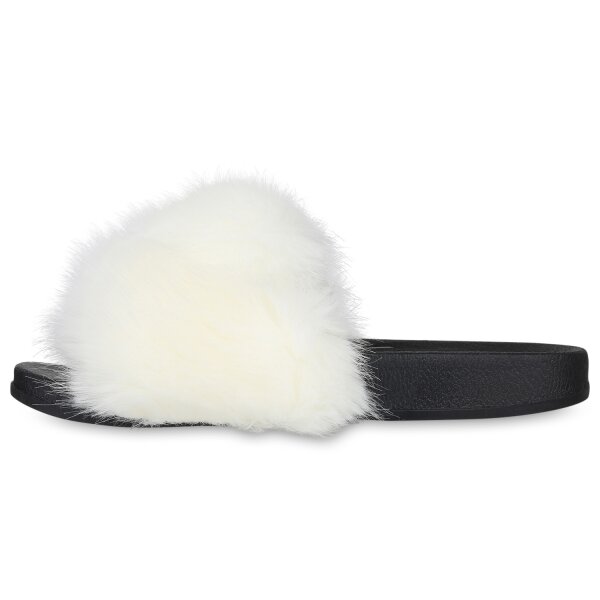 Stiefelparadies Damen Pantoletten in Weiss