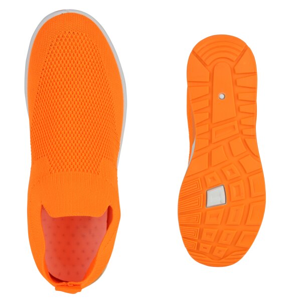 Stiefelparadies Damen Slip Ons In Hellgrau