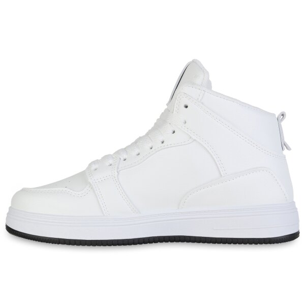 Stiefelparadies Damen Sneaker high in Weiss