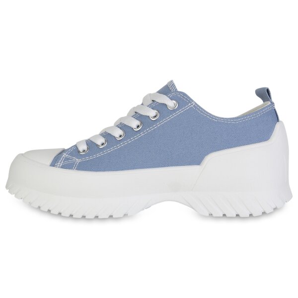 Stiefelparadies Damen Sneaker low in Blau