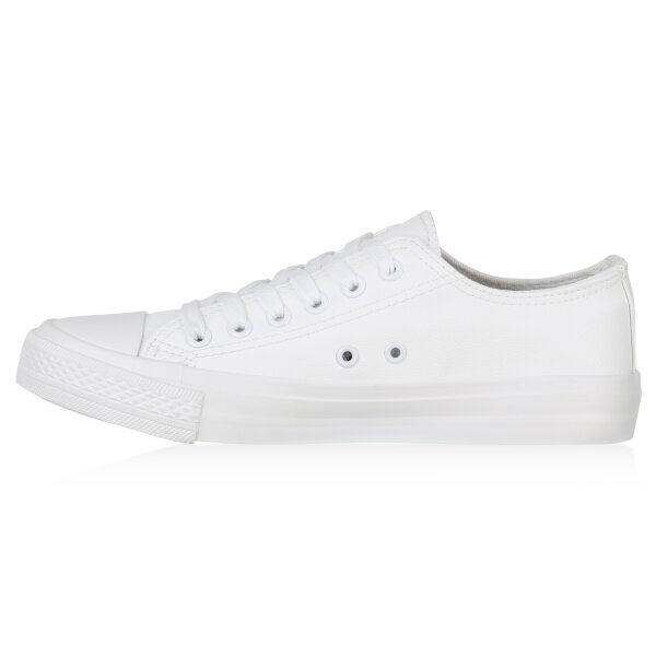 Stiefelparadies Damen Sneaker low in Weiss