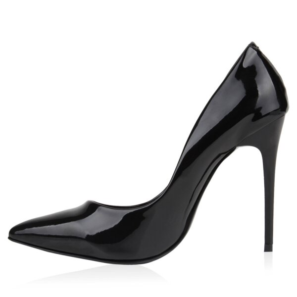 Stiefelparadies Damen Spitze Pumps in Schwarz