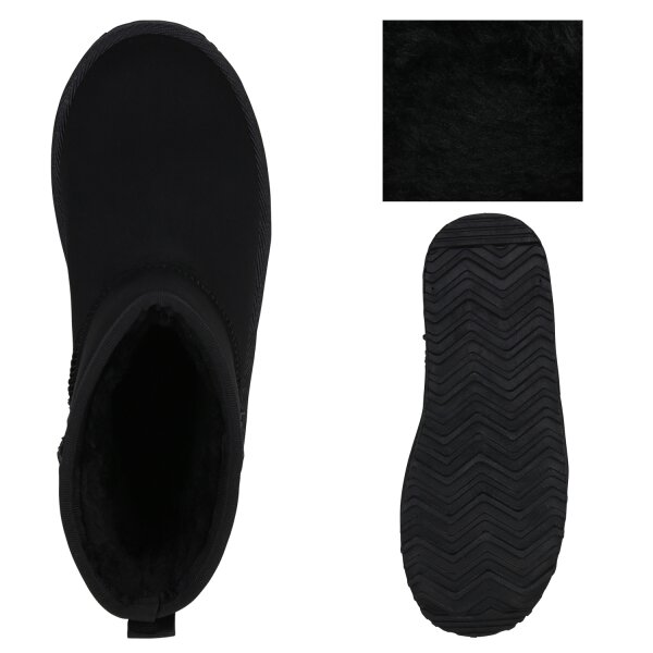 Stiefelparadies Damen Winter Boots In Altrosa