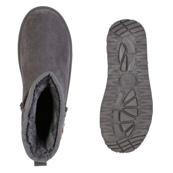 Stiefelparadies Damen Winter Boots In Grau