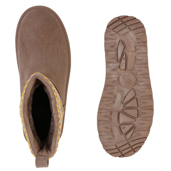 Stiefelparadies Damen Winter Boots In Khaki