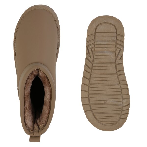 Stiefelparadies Damen Winter Boots In Khaki