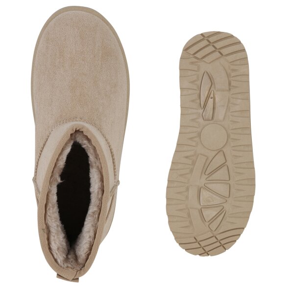 Stiefelparadies Damen Winter Boots In Khaki