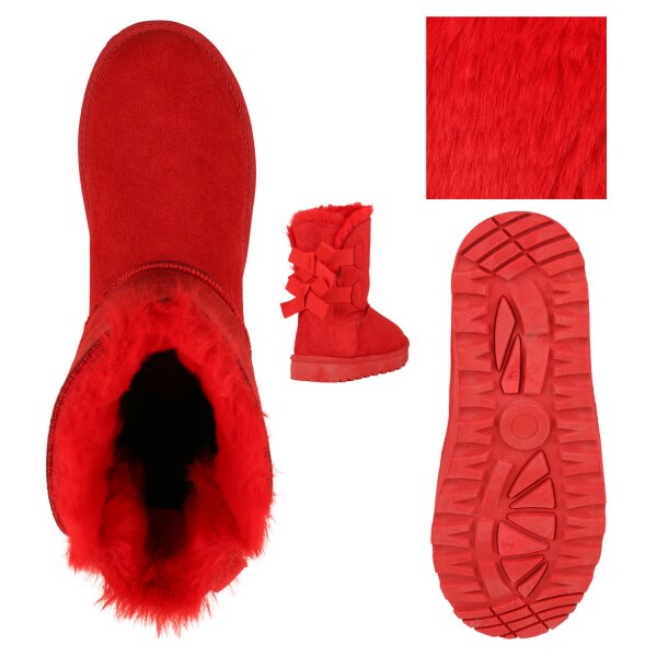 Stiefelparadies Damen Winter Boots In Rot