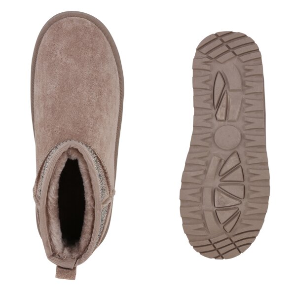 Stiefelparadies Damen Winter Boots In Schlamm