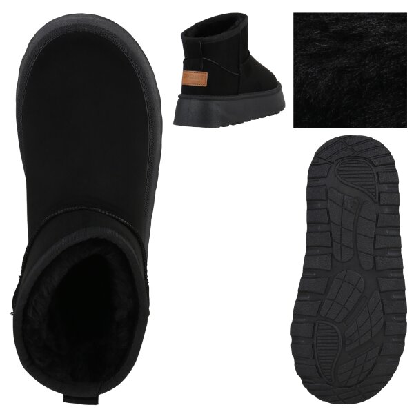 Stiefelparadies Damen Winter Boots In Schwarz