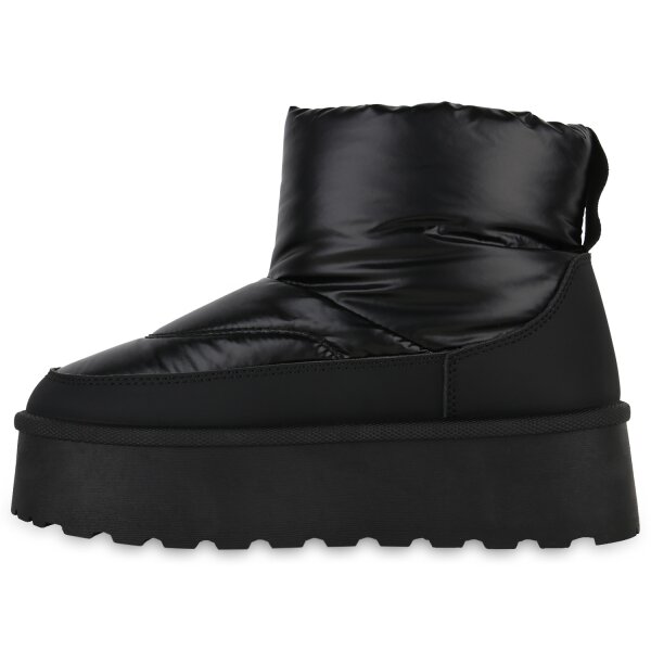 Stiefelparadies Damen Winter Boots in Schwarz