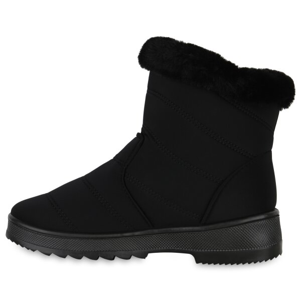 Stiefelparadies Damen Winter Boots in Schwarz