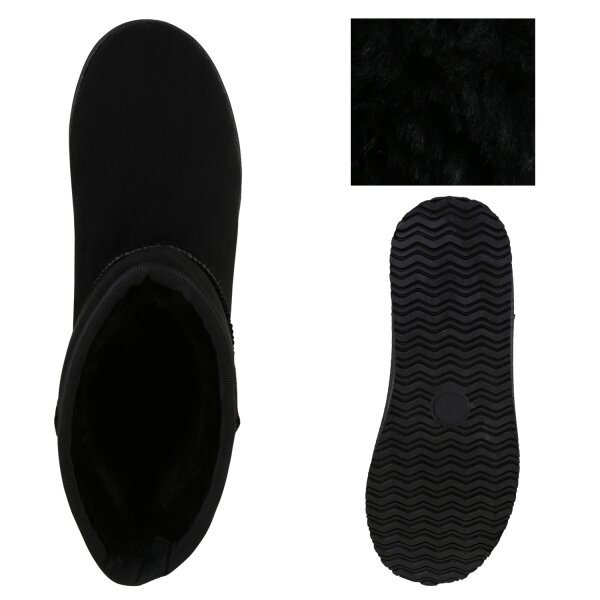 Stiefelparadies Damen Winter Boots In Schwarz