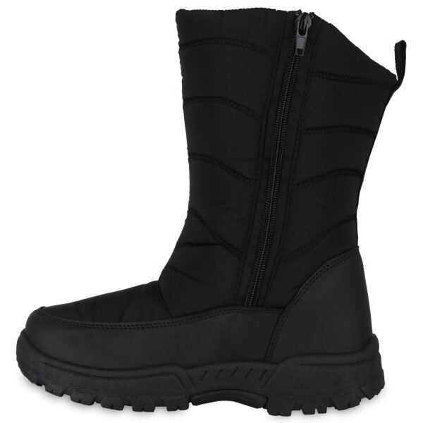 Stiefelparadies Damen Winter Boots in Schwarz