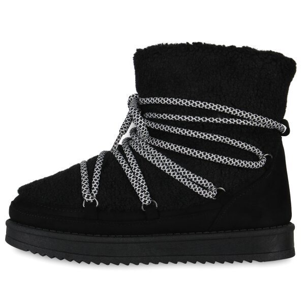 Stiefelparadies Damen Winter Boots in Schwarz