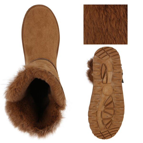 Stiefelparadies Damen Winter Boots In Schwarz