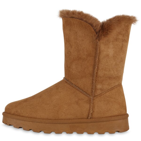 Stiefelparadies Damen Winter Boots in Schwarz