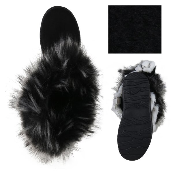 Stiefelparadies Damen Winter Boots In Schwarz