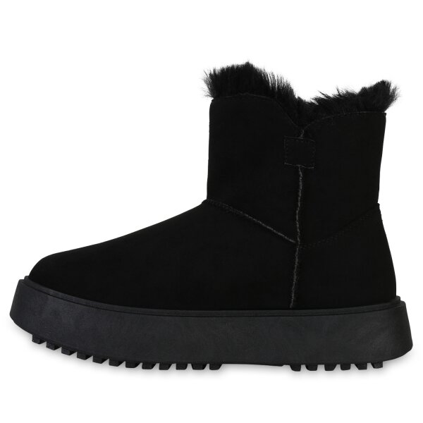 Stiefelparadies Damen Winter Boots in Schwarz