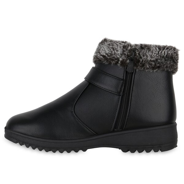 Stiefelparadies Damen Winter Boots in Schwarz