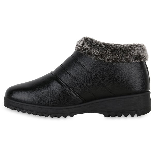 Stiefelparadies Damen Winter Boots in Schwarz