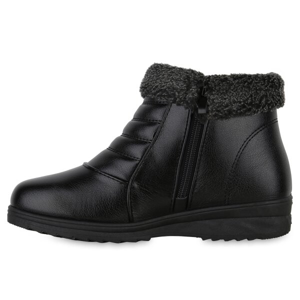 Stiefelparadies Damen Winter Boots in Schwarz