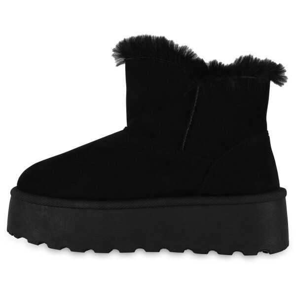Stiefelparadies Damen Winter Boots in Schwarz