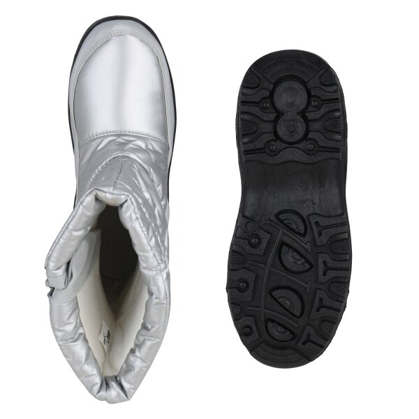 Stiefelparadies Damen Winter Boots In Silber