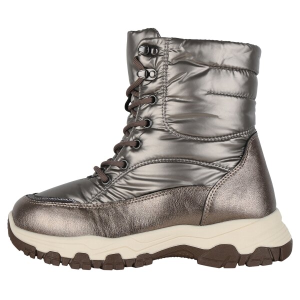 Stiefelparadies Damen Winterstiefel in Bronze