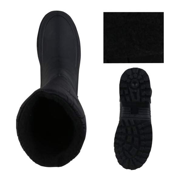 Stiefelparadies Damen Winterstiefel In Schwarz
