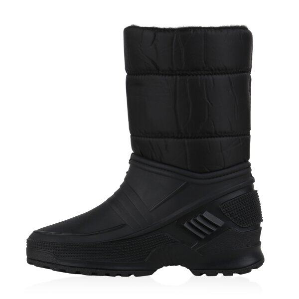 Stiefelparadies Damen Winterstiefel in Schwarz