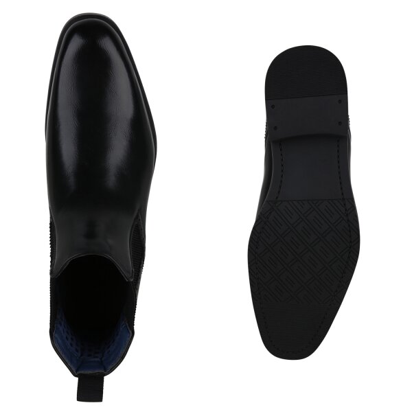 Stiefelparadies Herren Chelsea Boots In Schwarz