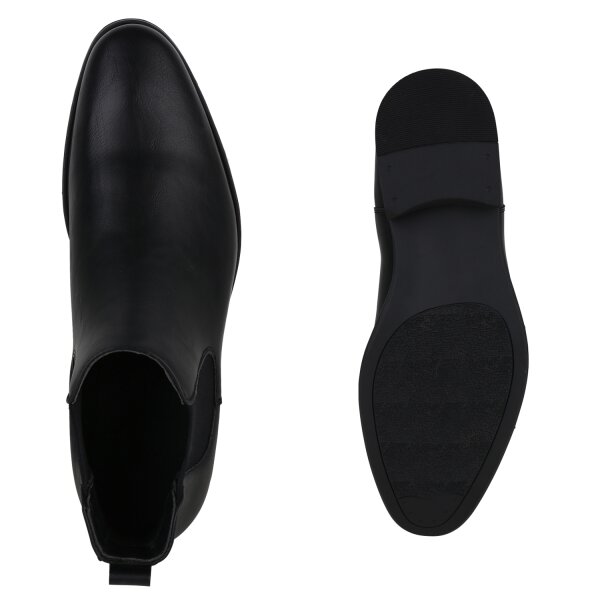 Stiefelparadies Herren Chelsea Boots In Schwarz