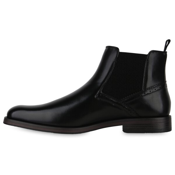 Stiefelparadies Herren Chelsea Boots in Schwarz