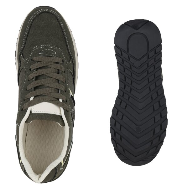 Stiefelparadies Herren Laufschuhe In Olivgrün
