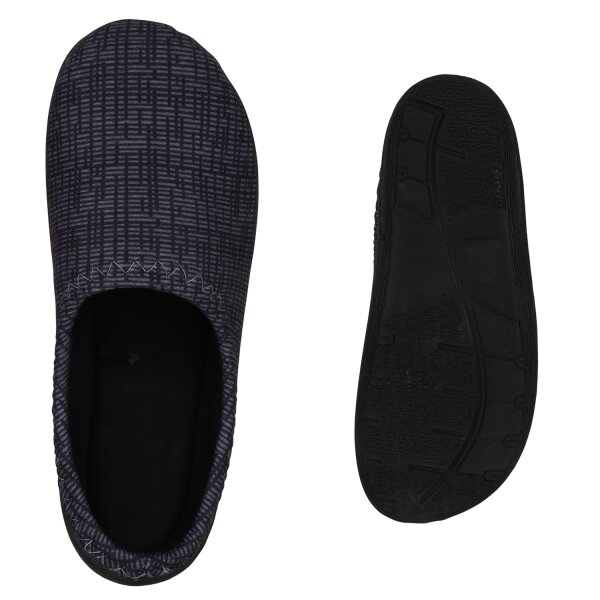 Stiefelparadies Herren Pantoffeln In Schwarz