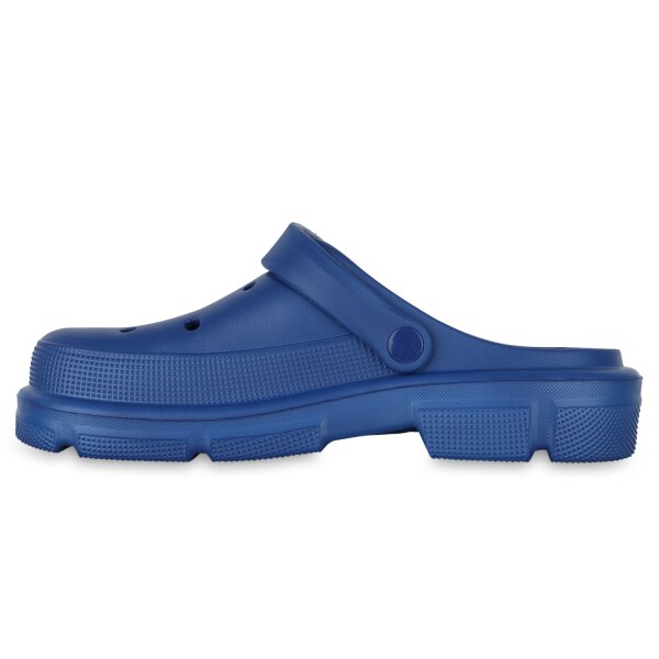 Stiefelparadies Herren Pantoletten in Blau