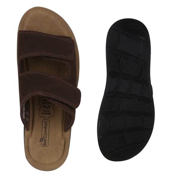 Stiefelparadies Herren Pantoletten In Braun