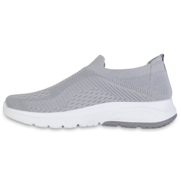 Stiefelparadies Herren Slip Ons in Grau