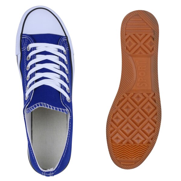 Stiefelparadies Herren Sneaker Low In Blau