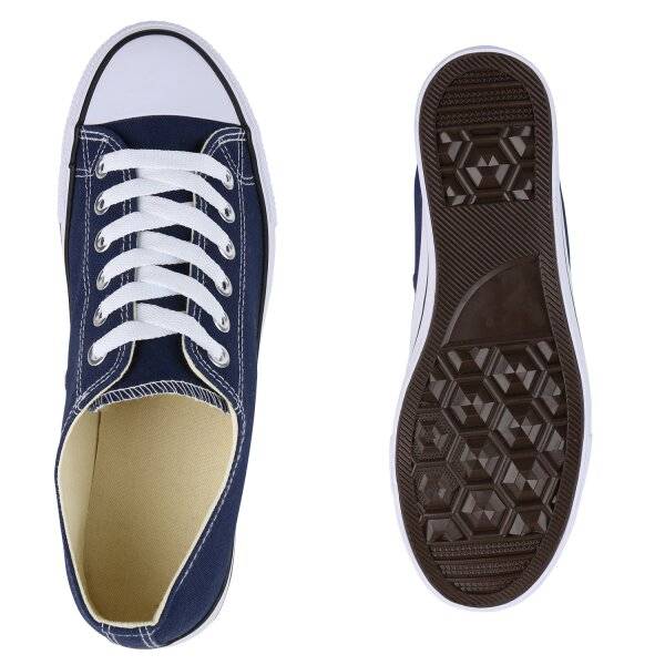 Stiefelparadies Herren Sneaker Low In Dunkelblau